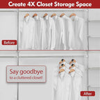 Space Saving Hanger Hooks 70Pcs, Upgrade Heavy Duty Space Saver Hangers - Image 2