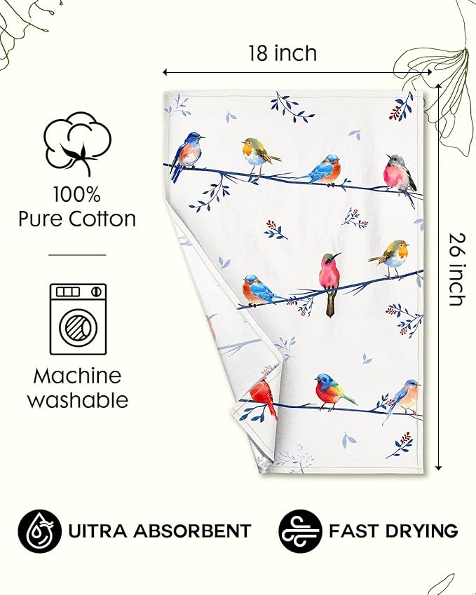 Flour Sack Kitchen Towels Set of 2-18x26 Cotton Dish Towels - Image 5