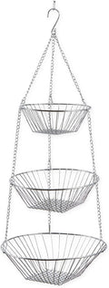 RSVP 30-by-12-Inch 3-Tier Wire Hanging Basket by RSVPInternational