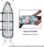Hydrangea Ironing Board Cover Non Stick Scorch Ironing Board Cover and Pad - Image 4
