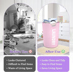 125L Pink Laundry Basket, Extra Large Clothes Basket - Image 5