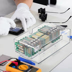 BTSKY 3 Pack Clear Acrylic Battery Storage Organizer - Image 8