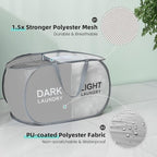 TECHMILLY Collapsible Laundry Basket Durable Pop Up Hamper - Image 4