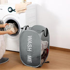 Pack of 2 Mesh Pop Up Hampers Collapsible Laundry Baskets - Image 6