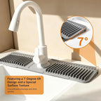 Faucet Mat for Kitchen Sink, Snap-On Design & 7°slope Fast Drain, Folding Sink - Image 4