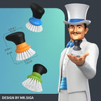 MR.SIGA Dish Scrub Brush, Palm Brush Dish Scrubber - Image 2