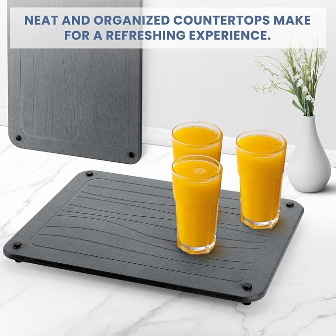 Stone Dish Drying Mats for Kitchen Counter 15.7"x 11.8" Quick Dry Stone Drying - Image 7