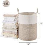 VIPOSCO Large Laundry Hamper, Tall Woven Rope Storage Basket - Image 5