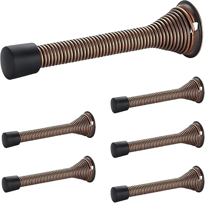 Ravinte Door Stoppers, 6 Pack Spring Door Stops by Ravinte
