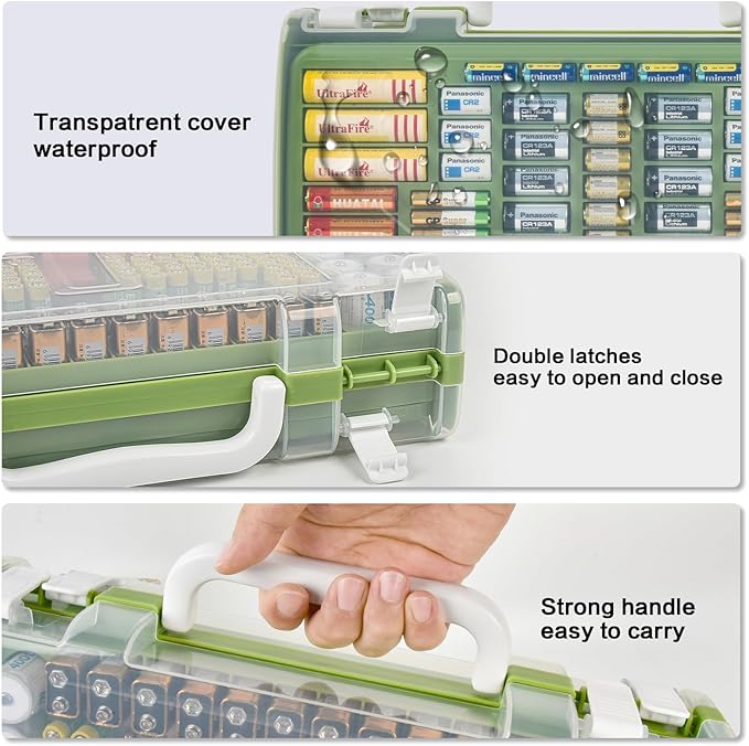 Battery Organizer Storage Holder Case - Image 2
