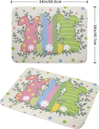 Easter Dish Drying Mat for Kitchen Counter Cute Bunny Rabbit Festival Holiday - Image 2