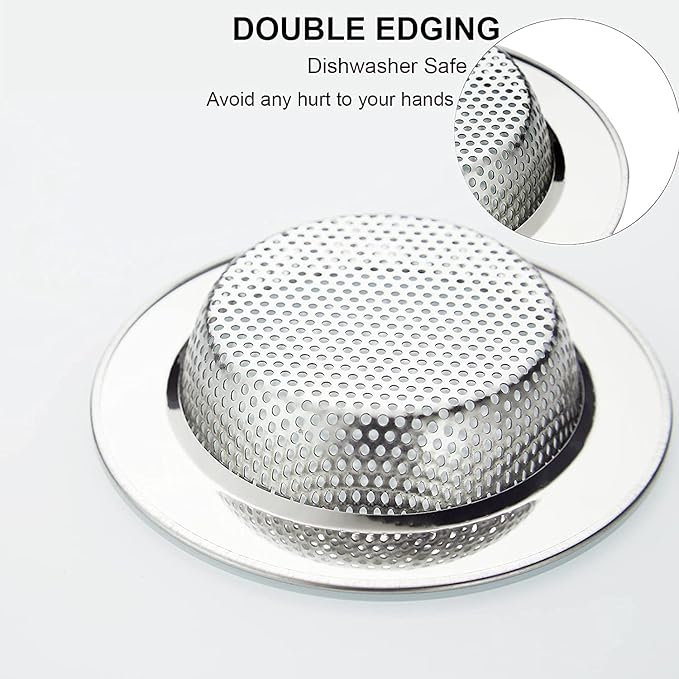 LASSHSWA Kitchen Sink Strainer Stainless Steel, Kitchen Sink Drain - Image 3
