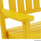 POLYWOOD R100LE Presidential Outdoor Rocking Chair, Lemon - Image 6