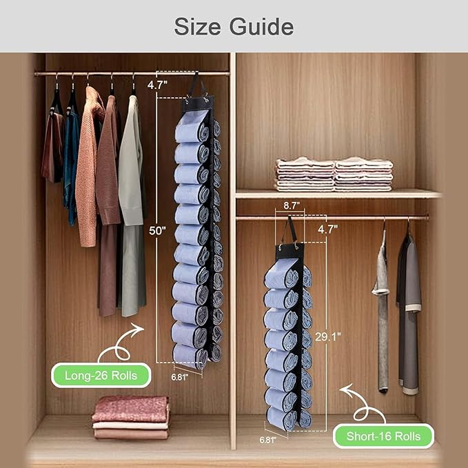 Legging Organizer, Foldable Hanging Closet Organizer - Image 6