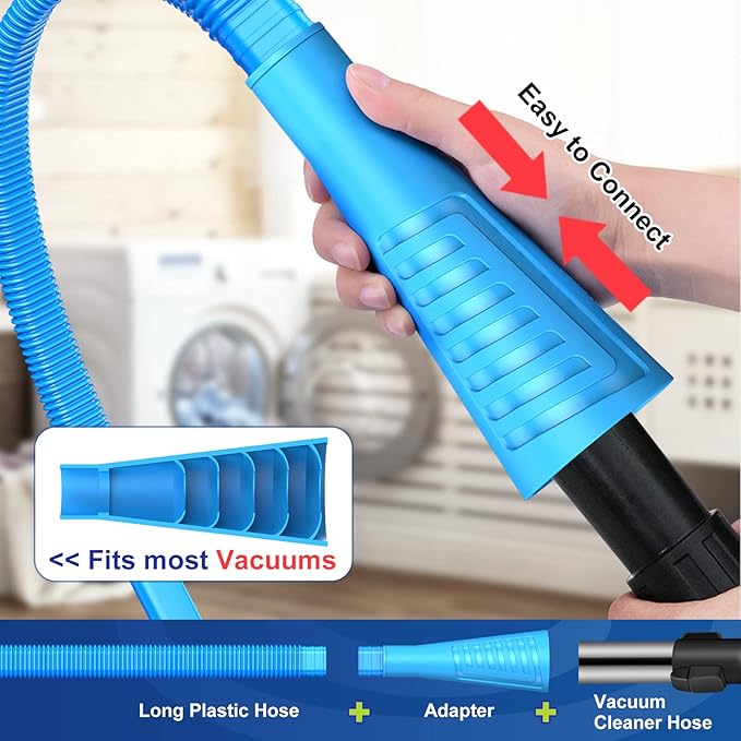 Sealegend 2 Pieces Dryer Vent Cleaner Kit and Dryer Lint Brush Vacuum Hose - Image 4