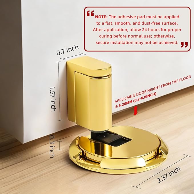 Windproof Door Stopper Indoor Heavy Duty Floor Door Stop Keep Door Open - Image 2