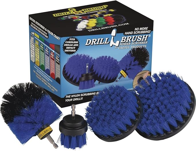 Drillbrush Boat Hull Cleaner Set/Swimming Pool Accessories by Drillbrush