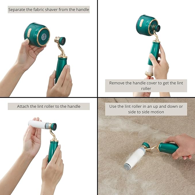 SALAV® Retro Edition Rechargeable Fabric Shaver and Lint Roller - Image 6