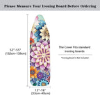 Bohemian Flowers Tabletop Ironing Board Cover and Pad Standard Ironing Board - Image 6