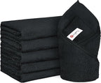 Orighty 6 Pack Black Hand Towels by AllRightinOrighty