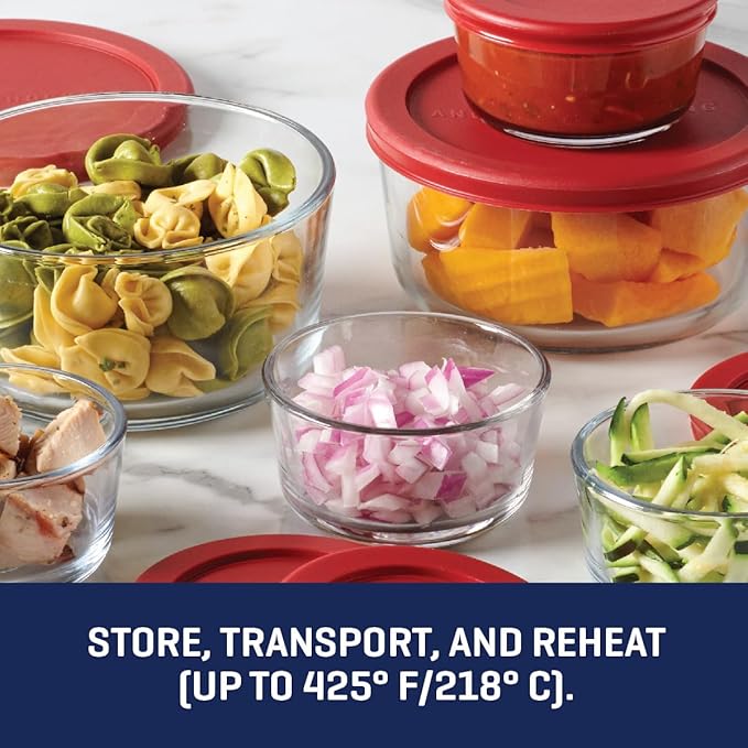 Anchor Hocking 12 Piece Glass Storage Containers - Image 4