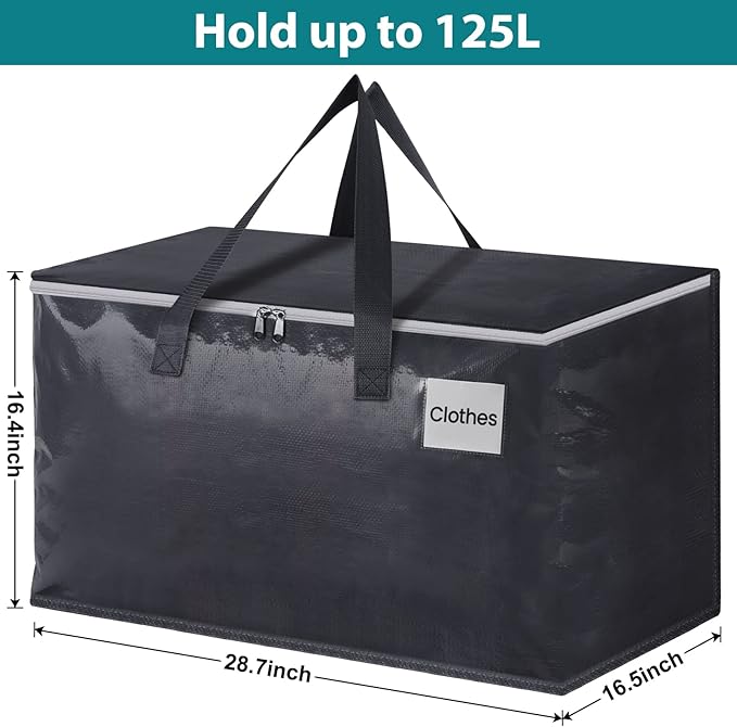 Moving Bags Heavy Duty with Strong Zippers and Handles Collapsible Moving - Image 2