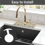 2PCS 15" X 5.5" Kitchen Sink Splash Guard Faucet Mat Floral Super Absorbent - Image 5