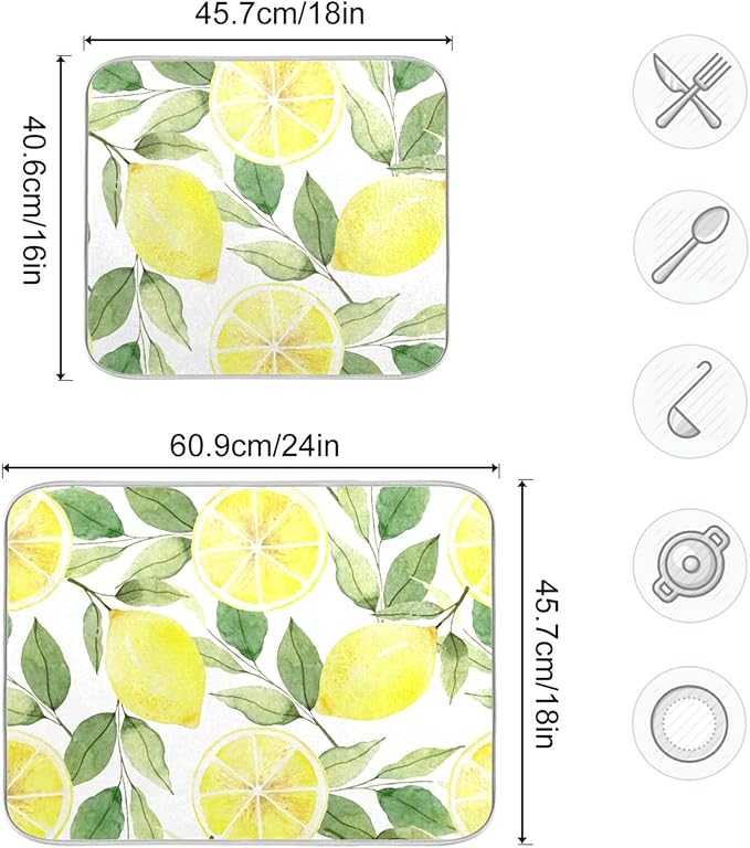 Absorbent Dish Drying Mat for Kitchen Counter - Image 3