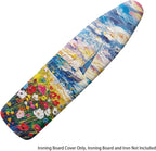 Floral Print Ironing Board Cover and Pad, Stretch Standard Size Thick Padding - Image 6