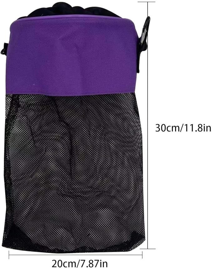 Mesh Clothespin Bag with Drawstring, Hanging Laundry Pin Storage Organizer - Image 2