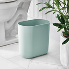 iDesign Small Slim Plastic Bathroom Trash Can, Garbage Can - Image 3