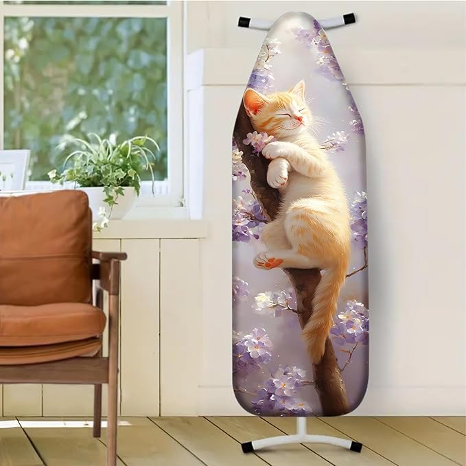 Nuxovilar Sleeping Orange Kitten Among Blossoms Ironing Board Cover, This Cover - Image 2