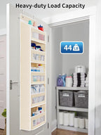 JARLINK Over The Door Organizer Storage, 5 Shelf Hanging Door Organizer - Image 6