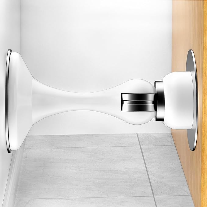 Magnetic Door Stoppers 1 Pack, Stainless Steel Magnetic Door Stop, Wall & Floor by Crosize