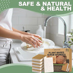 Aheroi Natural Dish Sponge, Compostable Eco Friendly Sponges, Organic Cleaning - Image 7