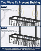 YASONIC Shower Caddy Hanging, Never Rust Shower Organizer Hanging, Aluminum - Image 7