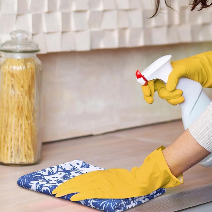 Geyoga 6 Pcs Spring Floral Kitchen Towels Flamingo Dish Hand Towels Sunflower - Image 2