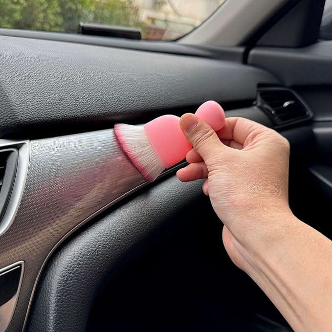 Car Detailing Brush, Soft Bristle Cleaning Brush, Scratch-Free Auto Duster Tool - Image 5