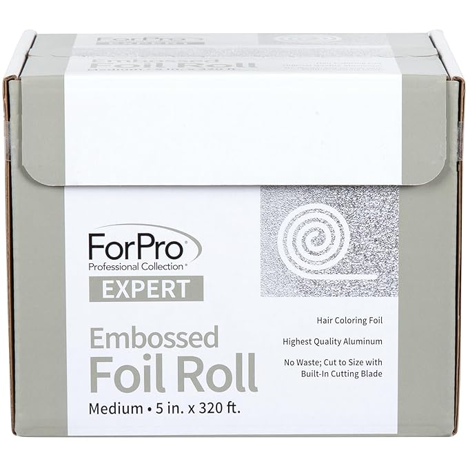 ForPro Professional Collection Expert Embossed Aluminum Foil Roll, 320 Ft Hair - Image 3