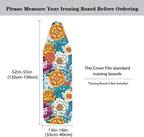 Boho Mandala Steam Ironing Board Cover 3 Fasteners Elastic Edge, Washable - Image 3