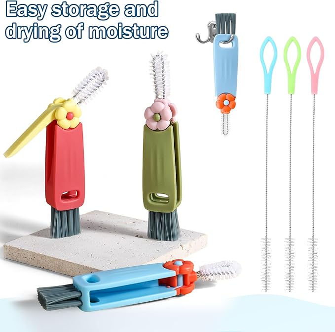 3Pcs 3 in 1 Cup Lid Cleaning Brush - Image 8