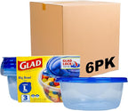 Glad GladWare Big Bowl Food Storage Containers, Large Round Bowl Holds 48 by GladTrashFoodStorage
