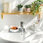Sink Faucet Splash Guard Mat Silicone Soap Dish Pad Faucet Handle Drip Catch - Image 6
