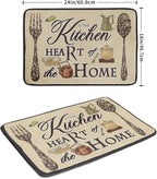 Giwawa Dish Drying Mat The Kitchen is The Heart of The Home, 18x24 inch Large - Image 2
