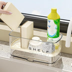 Sponge Holder for Kitchen Sink, Countertop Sink Caddy for Sponges, Brush & - Image 2