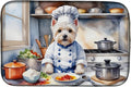 Caroline's Treasures DAC6339DDM Westie The Chef Dish Drying Mat Absorbent Dish by CarolinesTreasures