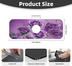 Purple Roses Kitchen sink faucet pad, strong water absorption, anti slip - Image 2
