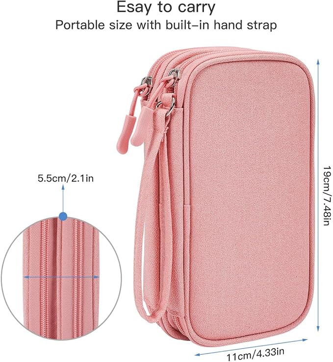 Electronic Cable Organizer Bag, Travel Electronic Accessories Carry Case - Image 2