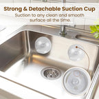 Sponge Holder, Sink Caddy w/Suction Cup Installation, Sponge Organizer - Image 6