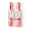 WOKOTO 4 in 1 White Diamond-Embellished Makeup Brushes by WOKOTO